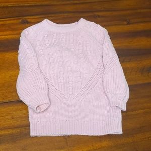 Light Pink Cable Knit Sweater Dress, size 18m